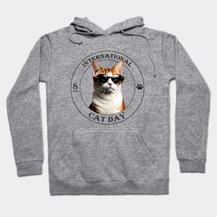 International Cat Day Gift, Cat Lovers Hoodie